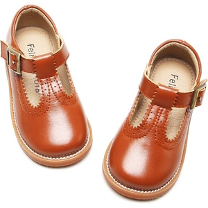 image:imageFelix amp Flora Toddler Little Girl Mary Jane Dress Shoes  Ballet Flats for Easter Flower Girl Party School ShoesB348brown