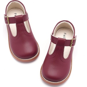 image:imageFelix amp Flora Toddler Little Girl Mary Jane Dress Shoes  Ballet Flats for Easter Flower Girl Party School ShoesB348burgundy