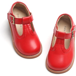 image:imageFelix amp Flora Toddler Little Girl Mary Jane Dress Shoes  Ballet Flats for Easter Flower Girl Party School ShoesB348red