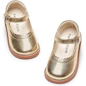 image:imageFelix amp Flora Toddler Little Girl Mary Jane Dress Shoes  Ballet Flats for Easter Flower Girl Party School ShoesB431bright Gold