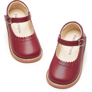 image:imageFelix amp Flora Toddler Little Girl Mary Jane Dress Shoes  Ballet Flats for Easter Flower Girl Party School ShoesB431burgundy