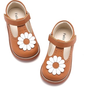image:imageFelix amp Flora Toddler Little Girl Mary Jane Dress Shoes  Ballet Flats for Easter Flower Girl Party School ShoesB435brown