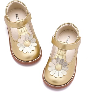 image:imageFelix amp Flora Toddler Little Girl Mary Jane Dress Shoes  Ballet Flats for Easter Flower Girl Party School ShoesB435gold