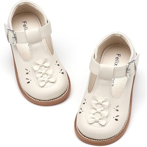 image:imageFelix amp Flora Toddler Little Girl Mary Jane Dress Shoes  Ballet Flats for Easter Flower Girl Party School ShoesB438beige