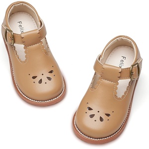 image:imageFelix amp Flora Toddler Little Girl Mary Jane Dress Shoes  Ballet Flats for Girl Party School ShoesB366chestnut