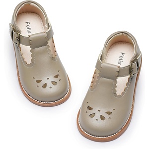 image:imageFelix amp Flora Toddler Little Girl Mary Jane Dress Shoes  Ballet Flats for Girl Party School ShoesB366grey
