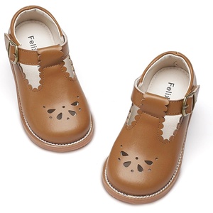 image:imageFelix amp Flora Toddler Little Girl Mary Jane Dress Shoes  Ballet Flats for Girl Party School ShoesB366oxford Brown