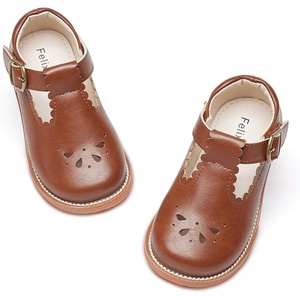 image:imageFelix amp Flora Toddler Little Girl Mary Jane Dress Shoes  Ballet Flats for Girl Party School ShoesB366retro Brown