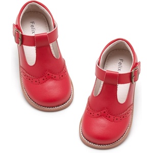 image:imageFelix amp Flora Toddler Little Girl Mary Jane Dress Shoes  Ballet Flats for Girl Party School ShoesB368red