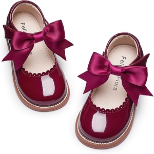 image:imageFelix amp Flora Toddler Little Girl Mary Jane Dress Shoes  Ballet Flats for Girl Party School ShoesB380burgundy
