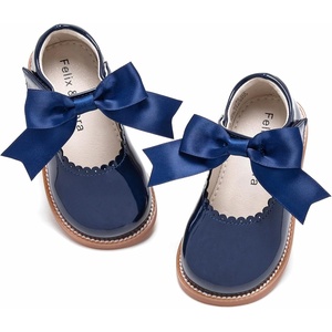 image:imageFelix amp Flora Toddler Little Girl Mary Jane Dress Shoes  Ballet Flats for Girl Party School ShoesB380navy Blue