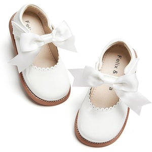 image:imageFelix amp Flora Toddler Little Girl Mary Jane Dress Shoes  Ballet Flats for Girl Party School ShoesB380white