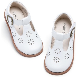 image:imageFelix amp Flora Toddler Little Girl Mary Jane Dress Shoes  Ballet Flats for Girl Party School ShoesB392white