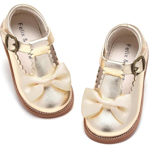 image:imageFelix amp Flora Toddler Little Girl Mary Jane Dress Shoes  Ballet Flats for Girl Party School ShoesB399gold