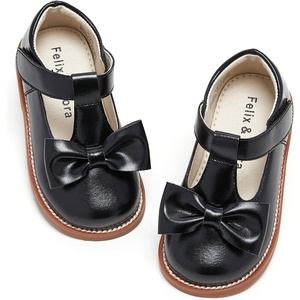 image:imageFelix amp Flora Toddler Little Girl Mary Jane Dress Shoes  Ballet Flats for Girl Party School ShoesB400black