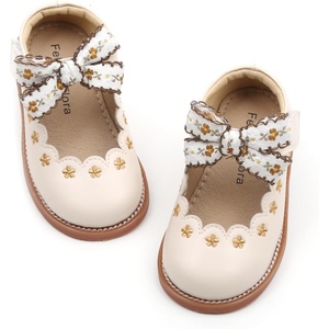 image:imageFelix amp Flora Toddler Little Girl Mary Jane Dress Shoes  Ballet Flats for Girl Party School ShoesB402beige