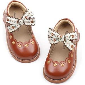 image:imageFelix amp Flora Toddler Little Girl Mary Jane Dress Shoes  Ballet Flats for Girl Party School ShoesB402brown