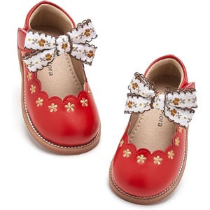 image:imageFelix amp Flora Toddler Little Girl Mary Jane Dress Shoes  Ballet Flats for Girl Party School ShoesB402red