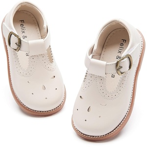 image:imageFelix amp Flora Toddler Little Girl Mary Jane Dress Shoes  Ballet Flats for Girl Party School ShoesB409beige