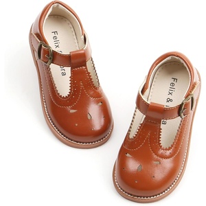 image:imageFelix amp Flora Toddler Little Girl Mary Jane Dress Shoes  Ballet Flats for Girl Party School ShoesB409brown