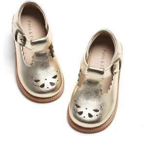image:imageFelix amp Flora Toddler Little Girl Princess Dress ShoesMary Jane Flats for Girl Party School ShoesB386gold