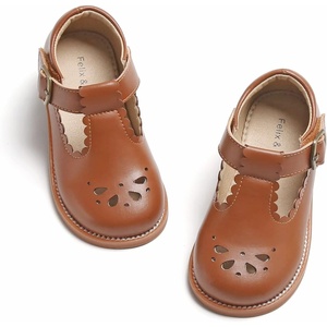 image:imageFelix amp Flora Toddler Little Girl Princess Dress ShoesMary Jane Flats for Girl Party School ShoesB386oxford Brown