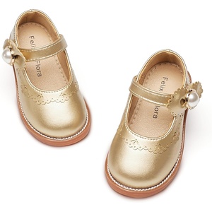 image:imageFelix amp Flora Toddler Little Girl Princess Dress ShoesMary Jane Flats for Girl Party School ShoesB417gold
