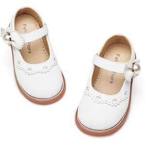 image:imageFelix amp Flora Toddler Little Girl Princess Dress ShoesMary Jane Flats for Girl Party School ShoesB417white