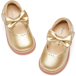 image:imageFelix amp Flora Toddler Little Girl Princess Dress ShoesMary Jane Flats for Girl Party School ShoesB418gold