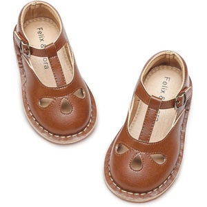 image:imageFelix amp Flora Toddler Little Girl Princess Dress ShoesMary Jane Flats for Girl Party School ShoesB421brown