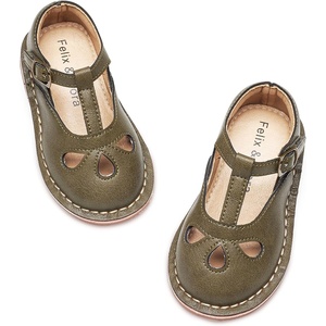 image:imageFelix amp Flora Toddler Little Girl Princess Dress ShoesMary Jane Flats for Girl Party School ShoesB421green