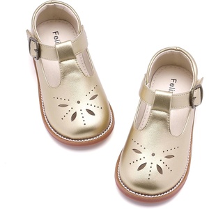 image:imageFelix amp Flora Toddler Little Girl Princess Dress ShoesMary Jane Flats for Girl Party School ShoesB434gold