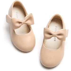 image:imageFelix amp Flora Toddler Little Girls Dress Shoes  Flower Girls Mary Jane Flats Ballet Shoes Party WeddingB810nude