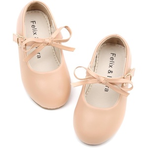 image:imageFelix amp Flora Toddler Little Girls Dress Shoes  Flower Girls Mary Jane Flats Ballet Shoes Party WeddingB814nude
