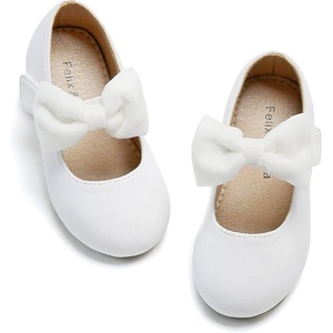 image:imageFelix amp Flora Toddler Little Girls Dress Shoes  Flower Girls Mary Jane Flats Ballet Shoes Party WeddingB822white