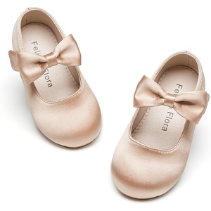 image:imageFelix amp Flora Toddler Little Girls Dress Shoes  Flower Girls Mary Jane Flats Ballet Shoes Party WeddingB900dark Nude