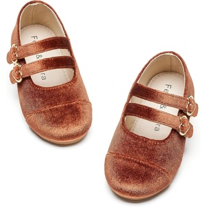 image:imageFelix amp Flora Toddler Little Girls Dress Shoes  Flower Girls Mary Jane Flats Ballet Shoes Party WeddingBf17brown
