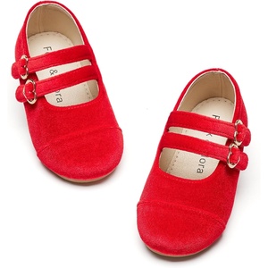 image:imageFelix amp Flora Toddler Little Girls Dress Shoes  Flower Girls Mary Jane Flats Ballet Shoes Party WeddingBf17red