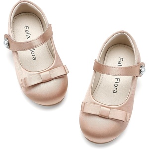 image:imageFelix amp Flora Toddler Little Girls Dress Shoes  Flower Girls Mary Jane Flats Ballet Shoes Party WeddingBf21s Dark Nude
