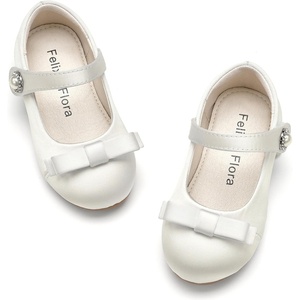 image:imageFelix amp Flora Toddler Little Girls Dress Shoes  Flower Girls Mary Jane Flats Ballet Shoes Party WeddingBf21s Ivory White