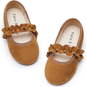 image:imageFelix amp Flora Toddler Little Girls Dress Shoes  Flower Girls Mary Jane Flats Ballet Shoes Party WeddingBf22brown