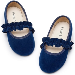 image:imageFelix amp Flora Toddler Little Girls Dress Shoes  Flower Girls Mary Jane Flats Ballet Shoes Party WeddingBf22navy Blue
