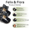 image:imageFelix amp Flora Baby Dress Shoes  Infant Baby Girls Mary Jane Flats Moccasinss Soft Sole Walking Crib ShoesBn34black