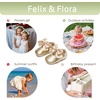 image:imageFelix amp Flora Baby Dress Shoes  Infant Baby Girls Mary Jane Flats Moccasinss Soft Sole Walking Crib ShoesBn34fl Gold