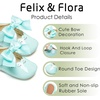 image:imageFelix amp Flora Baby Dress Shoes  Infant Baby Girls Mary Jane Flats Moccasinss Soft Sole Walking Crib ShoesBn34green