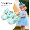 image:imageFelix amp Flora Baby Dress Shoes  Infant Baby Girls Mary Jane Flats Moccasinss Soft Sole Walking Crib ShoesBn34green