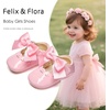 image:imageFelix amp Flora Baby Dress Shoes  Infant Baby Girls Mary Jane Flats Moccasinss Soft Sole Walking Crib ShoesBn34pink