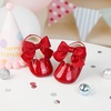 image:imageFelix amp Flora Baby Dress Shoes  Infant Baby Girls Mary Jane Flats Moccasinss Soft Sole Walking Crib ShoesBn34red