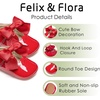 image:imageFelix amp Flora Baby Dress Shoes  Infant Baby Girls Mary Jane Flats Moccasinss Soft Sole Walking Crib ShoesBn34red