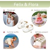 image:imageFelix amp Flora Baby Dress Shoes  Infant Baby Girls Mary Jane Flats Moccasinss Soft Sole Walking Crib ShoesBn34white